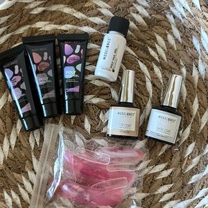 Modelones Poly Nail Gel/ base coat/ top coat/ nail gel/ with 3 colors